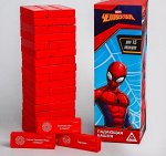 Игра Падающая башня &quot;Для настоящих героев&quot; Человек Паук, 17,7*5,3*5,3 см
