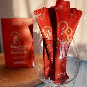 Шампунь для повреждённых волос салонный эффект Masil 3 Salon Hair CMC Shampoo, 8мл