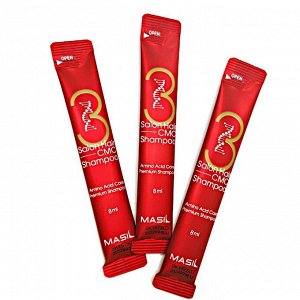 Шампунь для повреждённых волос салонный эффект Masil 3 Salon Hair CMC Shampoo, 8мл