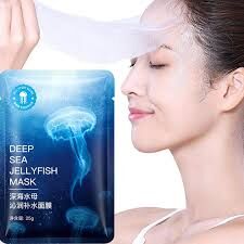 УВЛАЖНЯЮЩАЯ МАСКА С ЭКСТРАКТОМ МЕДУЗЫ И МОРСКИХ ВОДОРОСЛЕЙ DEEP SEA JELLYFISH MASK BISUTANG 1 шт