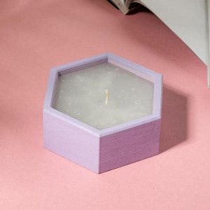 Свеча в подсвечнике «Фиолетовый», 8 х 3 х 7 см