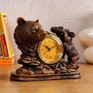 Часы настольные "Медведица", дискретный ход, 23 х 8.7 х 19 см