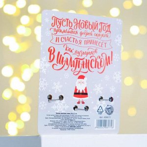 Значки закатные - мини «Дед Мороз»