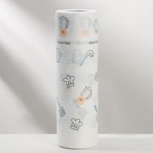 Рулон салфеток универсальных  «Поварёнок», 25?25 см, 50 шт, цвет белый