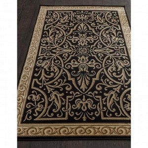 Ковёр прямоугольный Izmir d718, размер 150x230 см, цвет black-beige