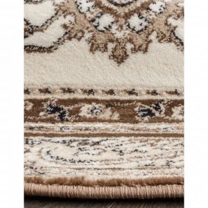 Ковёр овальный Valencia deluxe d248, размер 200x400 см, цвет cream-brown