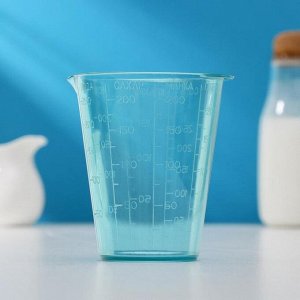 Мерный стакан, 9?8 см, цвет небесно-голубой