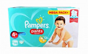 PAMPERS Подгузники-трусики Pants для мальчиков и девочек Maxi Plus (9-15 кг) Упаковка 99