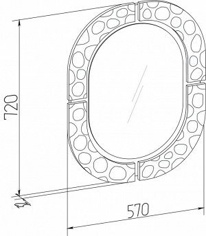 WYSPAA 20 (спальня) Зеркало навесное