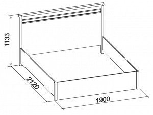 Бриз 31 (спальня) Кровать (1800) ) без основания