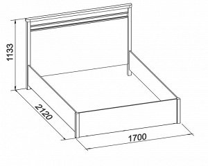 Бриз 32 (спальня) Кровать (1600)) без основания