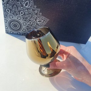 Набор бокалов Glasstar "Эдем" Радуга чёрное золото / 6 шт. 250 мл