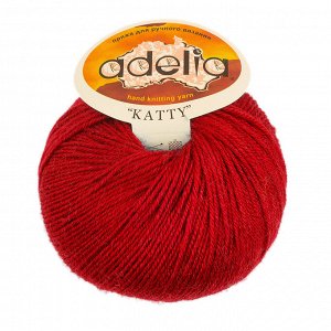 Пряжа ADELIA "KATTY" 100% шерсть 10 х 50 г 150 м ± 10 м красный