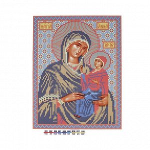 Канва/ткань с рисунком "Нова Слобода" БИС 9037 "Св. Анна с Младенцем Марией" 19 см х 25 см .