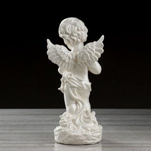 Статуэтка "Ангел с книгой " перламутровый, 33 см