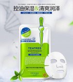 Тканевая маска/резервуар с маслом чайного дерева Bioaqua