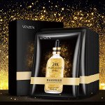 VENZEN ультрапитательная тканевая маска для лица 24K Gold с гиалуроновой кислотой