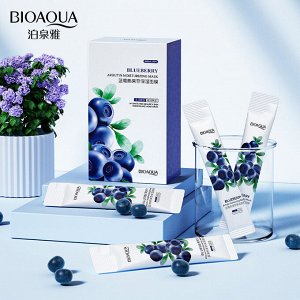 МАСКА НОЧНАЯ НЕСМЫВАЕМАЯ ДЛЯ ЛИЦА BIOAQUA с черничным арбутином 20шт