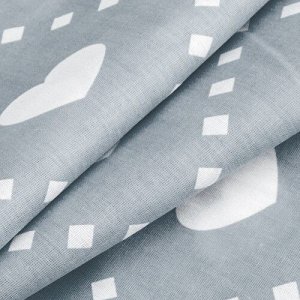 Ткань бязь плательная 150 см 1958 цвет серый