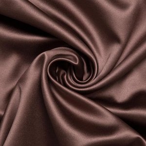 Штора портьерная «Этель» 130x300 см, двусторонний блэкаут, цвет Шоколад, пл. 240 г/м², 100% п/э