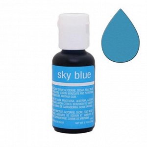 Краска Голубое небо гелевая Sky Blue Liqua-Gel Chefmaster, 20 гр. 5104