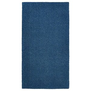 TYVELSE ТЮВЕЛЬСЕ Ковер, короткий ворс, темно-синий80x150 см