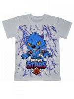 Футболка белая BRAWL-STARS Леон