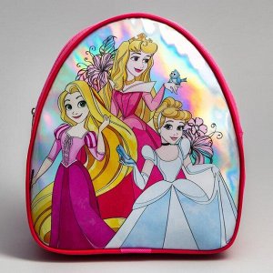 Рюкзак детский через плечо, Принцессы: Рапунцель, Аврора, Золушка