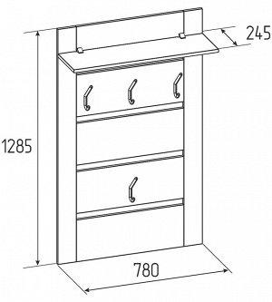 NEO 82 (прихожая) Вешалка