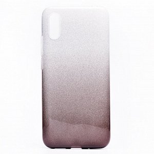 Чехол-накладка SC097 Gradient для "Xiaomi Redmi 9A" (black/silver)