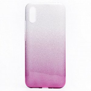 Чехол-накладка SC097 Gradient для "Xiaomi Redmi 9A" (black/silver)