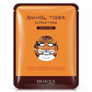 782249 BIOAQUA ANIMAL TIGER Увлажняющая маска-салфетка для лица, 30 г