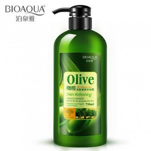 BIOAQUA Olive Увлажняющий гель для душа с маслом оливы, 750 мл