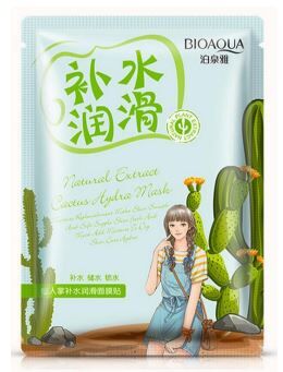 *BIOAQUA Маска-салфетка для лица с кактусом, 30 г