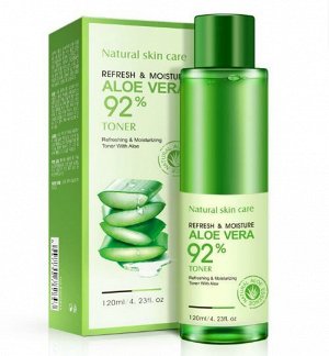 BIOAQUA ALOE VERA Увлажняющий, восстанавливающий тонер для лица с Алоэ Вера92%,120мл
