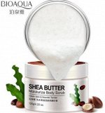BIOAQUA Питательный скраб для тела с грецким орехом и маслом Ши, 120 г (31.11.2025г)
