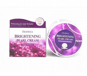 769546 DEOPROCE MOISTURE BRIGHTENING PEARL CREAM Увлажняющий крем с жемчугом для сияния кожи 100ml