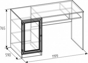Paola 115 (гостиная) Стол письменный