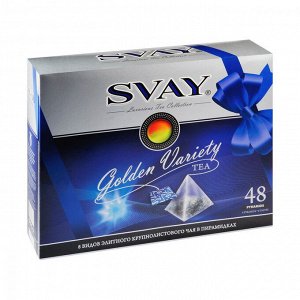 Чай Svay "Golden Variety", ассорти, 48 пирамидок