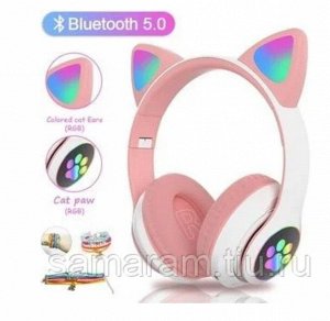 Беспроводные Bluetooth наушники с ушками STN-28 Cat ear