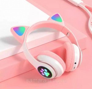 Беспроводные Bluetooth наушники с ушками STN-28 Cat ear