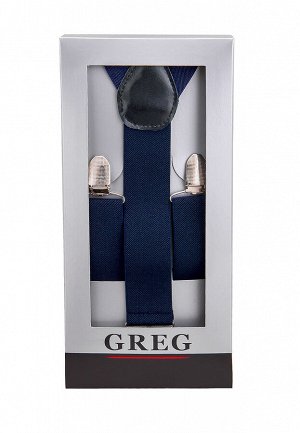 Подтяжки мужские в коробке GREG G-1-52 одн синий