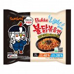 Средне-острая лапша б/п со вкусом курицы, Buidak Light, SamYang, 110 гр.