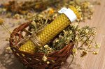 Свечи из вощины с травами, 1 час