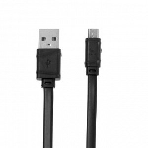 Кабель Hoco X5, microUSB - USB, 1 А, 1 м, чёрный