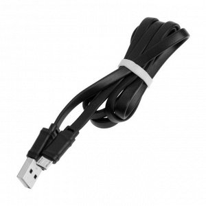 Кабель Hoco X5, microUSB - USB, 1 А, 1 м, чёрный