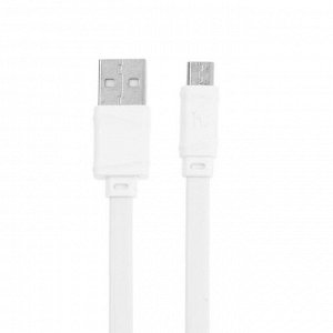 Кабель Hoco X5, microUSB - USB, 1 А, 1 м, белый