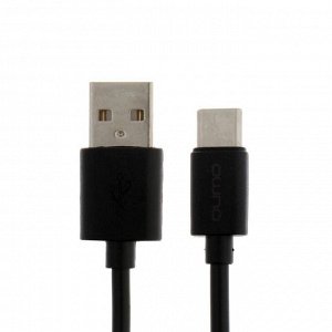 Кабель Qumo Light series, USB - Type-C, 1.4 А, 1 м, черный