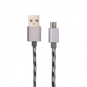 Кабель Borofone BX24, micro USB - USB, 2.4 А, 1 м, графит