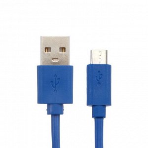 Кабель Red Line, Micro USB - USB, 1 А, 1 м, синий